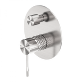 Opal Wall Shower Bath Mixer W/Divertor Brushed Nickel